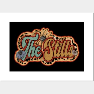 Stills Proud Name Personalized Retro Flowers Beautiful Posters and Art